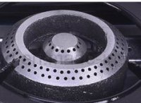 Stainless Steel Double Burner Gas Stove, Desktop, Blue Fire From China