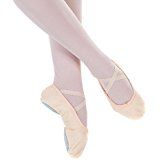 Danzcue Adult Split Sole Canvas Pink Ballet Slipper 8 M US
