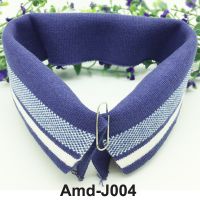 Jacquard Rib Knit Trims Flat Collar And Cuffs For Making Garments