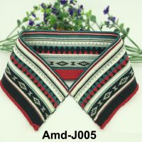 Jacquard Rib Knit Trims Flat Collar And Cuffs For Making Garments