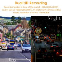 Vantrue N2 Dual Dash Cam-1080P Front and Rear Dual Lens Dash Camera 1.5" Near 360 deg Wide Angle Car Dashboard Camera Video Recorder w/ Parking Mode, Motion Detection, Front Camera Night Vision Effects From China