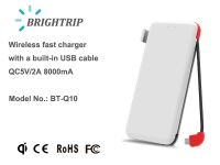 Multifunction Wireless Charger with a built in USB cable From China