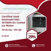 Certified Used Hoshizaki KML-351MAH Air Cooled Ice Maker â 354 lbs/day â 29% Off!