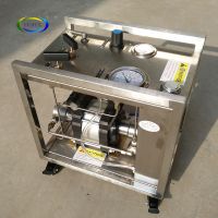 Air-driven high pressure booster pump for various gas liquid cylinder transfer and filling