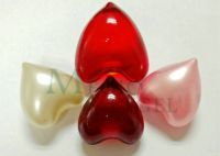 Heart shape moisture replenishing bath and shower oil pearls