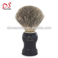 Pure Badger Hair Shaving Brush With Black Plastic Handle