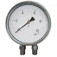 Stainless steel differential pressure gauge 