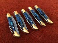 Damascus Pocket Knives. From Pakistan