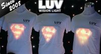 wearable signs Programmable words led t shirt provide software for advertising