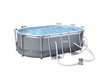 Bestway 3m x 2m x 84cm Power Steel Oval Frame Pool Set 