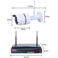 Hot Sale 4chs WiFi NVR Kits CCTV Surveillance System 1.0/2.0MP IP Camera for Home Alarm Security From China