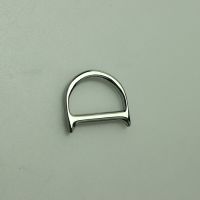 1" Zinc alloy metal nickle D ring for bag accessories From China