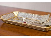 Vintage Style Jewelry Glass Tray, Jewelry Organizer | Artisanal Creations