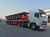 4 Axle Flatbed Trailer Sale To Ghana