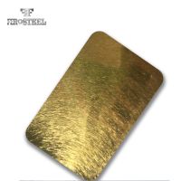 PVD Coating vibration finish stainless steel sheet 201 304 316 From China