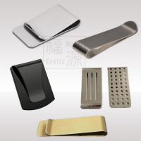 Creative Custom Silver Stainless Steel Money Clip with Logo for Business Gifts From China