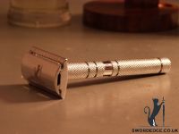 Sword Edge Heavy Duty Double Edge Safety Razor 120 Grams Pewter Head