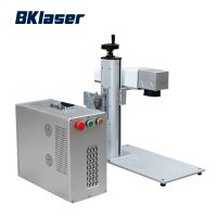 Portable small mini fiber laser marking machine for metal plastic with big working area