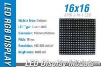 16×16 Full Color Display Module SLM-P10RGB-160×160