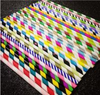 Large Stripe Paper Straws