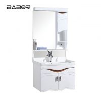 Babor wall mounted white pvc bathroom vanity cabinet