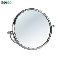 Makeup mirror round 3X magnifying folding magic wall mounted antique brass cosmetic mirror