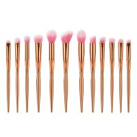 Drop Shipping Makeup Brushes 12pcs Heart Type - Rose Gold Set Powder Foundation Cosmetic Blush Eyeshadow Brushes