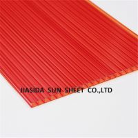 10 years warranty Red color polycarbonate sheet for roofing