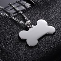 Stainless Steel Dog Tags Dog Bone Pendant 