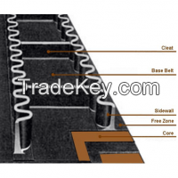 Sidewall conveyor belt