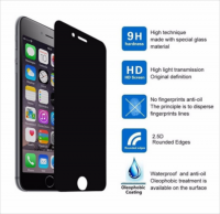 Anti Spy Black Cover Phone Glass