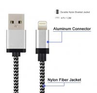 Braided Usb Cable  Mfi Certified For Apple