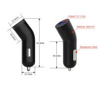 High-speed 2.4a In Car Phone Charger With Micro-usb Connector