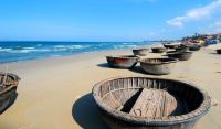 VIETNAMESE BAMBOO BOAT, HANDMADE BAMBOO DECORATIVE BOAT, ELEGANT INTERIOR DECOR FOR MODERN LIVING SPACES, GARDENS AND MORE