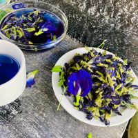 NATURAL BUTTERFLY PEA BLOSSOMS / PLANT-DERIVED / PURELY DRIED / TEA GRADE