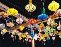 TRADITIONAL SILK LANTERN / BAMBOO FRAME / ECO-FRIENDLY MATERIAL