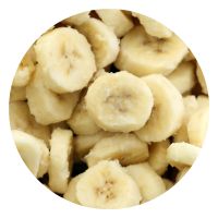 NATURAL FROZEN BANANA SLICES / NO ADDITIVES / NON-GMO