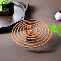 NATURAL INCENSE SPIRAL / PLANT FIBER BASE / LONG-LASTING BURN / NON-TOXIC