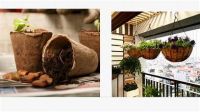 PREMIUM COCONUT COIR FIBER GARDENING POT FOR ORGANIC PLANT BASED SEEDLING CULTIVATION AND ROOT SUPPORT