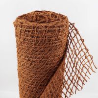 CLEAN FINISH COCONUT FIBER FABRIC / PLANT ORIGIN / EARTH MATERIAL / NON-TOXIC GRID