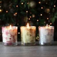 PLANT BASED AROMATHERAPY SCENTED CANDLE INFUSED WITH CLEAN LABEL HERBAL OILS AND TERMINALIA CATAPPA EXTRACT FOR WELLNESS
