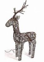 SUSTAINABLE PLANT BASED BAMBOO WICKER DEER HANDCRAFTED WITH CARE