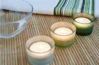 MINI SCENTED TEALIGHT CANDLE WITH NATURAL TERMINALIA CATAPPA LEAF ESSENCE FOR IMMUNE SUPPORT AND RELAXATION