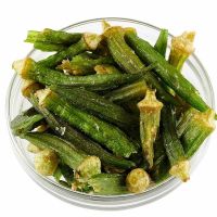 CRUNCHY VACUUM DRIED OKRA CHIPS / NO ADDITIVES / IDEAL FOR WHOLESALE HEALTHY SNACK DISTRIBUTORS