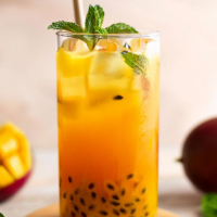 FROZEN PASSION FRUIT JUICE 100 PERCENT NATURAL FLAVORFUL TROPICAL WELLNESS DRINK BASE