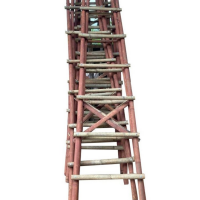 NATURAL BAMBOO LADDER | ORGANIC MATERIAL | FOR STORAGE & DISPLAY
