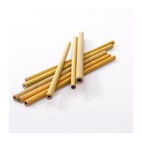 BAMBOO STRAWS ECO FRIENDLY REUSABLE DRINKING STRAWS
