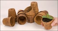 COCO FIBER POTS BIODEGRADABLE GARDEN PLANTING CONTAINERS