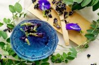 DRIED BUTTERFLY PEA FLOWERS NATURAL BLUE