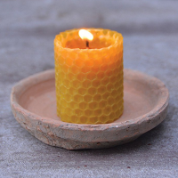 PREMIUM BEESWAX CANDLES 100 PERCENT ORGANIC MATERIAL